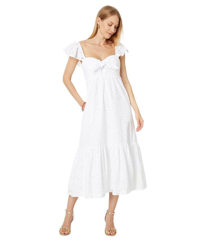 Lilly Pulitzer Women's Lantana Flutter Sleeve Ey | Amazon (US)