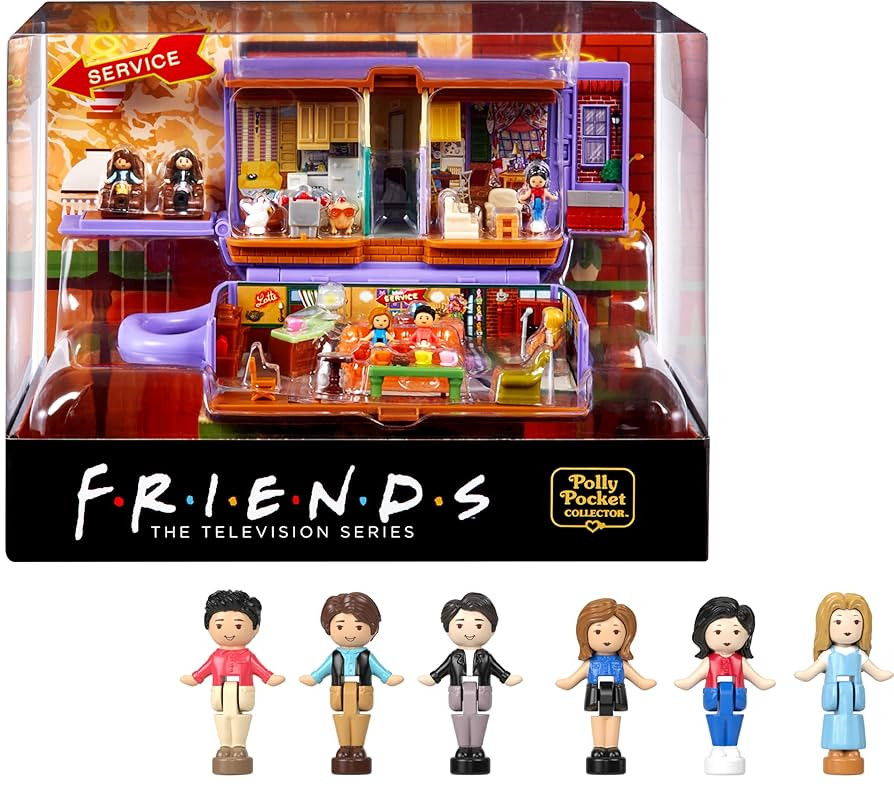 Polly Pocket Friends Compact Playset with 6 Character Dolls & 9 Accessories, Coffee Cup Exterior,... | Amazon (US)