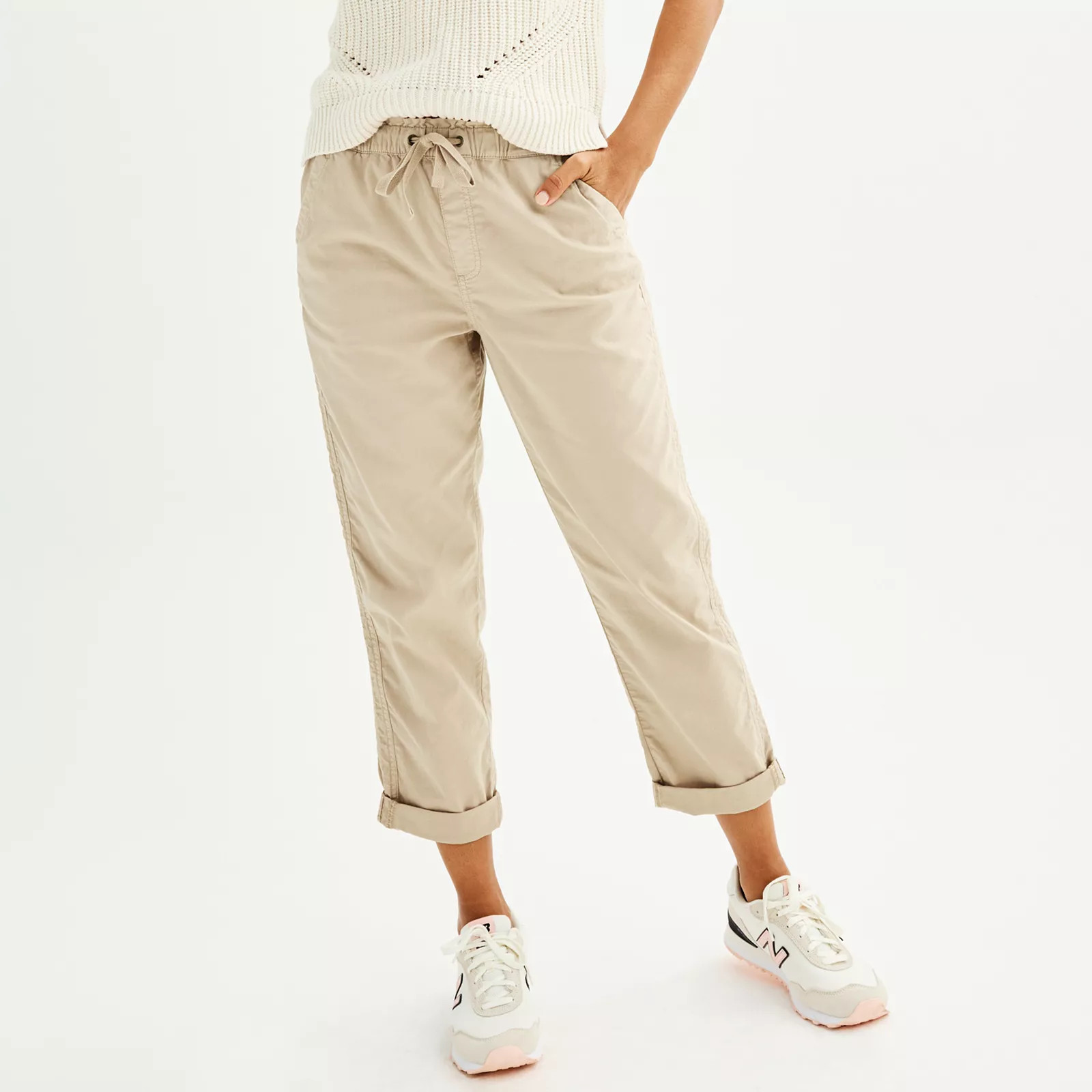Women's Sonoma Goods For Life® Easy Paper Bag Waist Capri | Kohl's