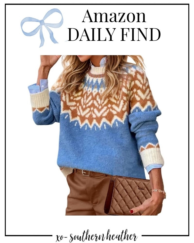 Amazon Fair isle sweater 