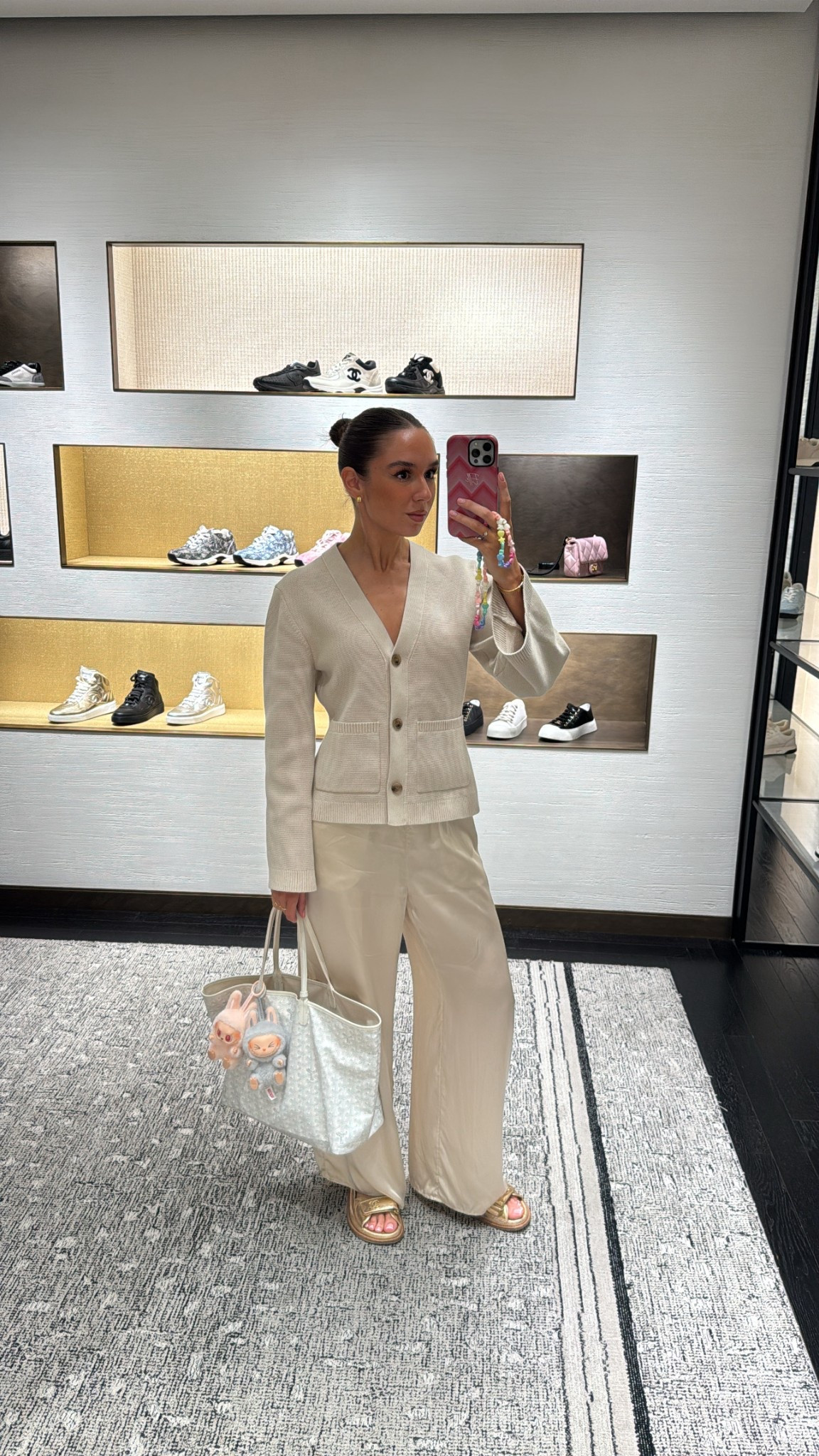 Silk trousers & a knit cardigan 🫶🏼

#LTKsummer