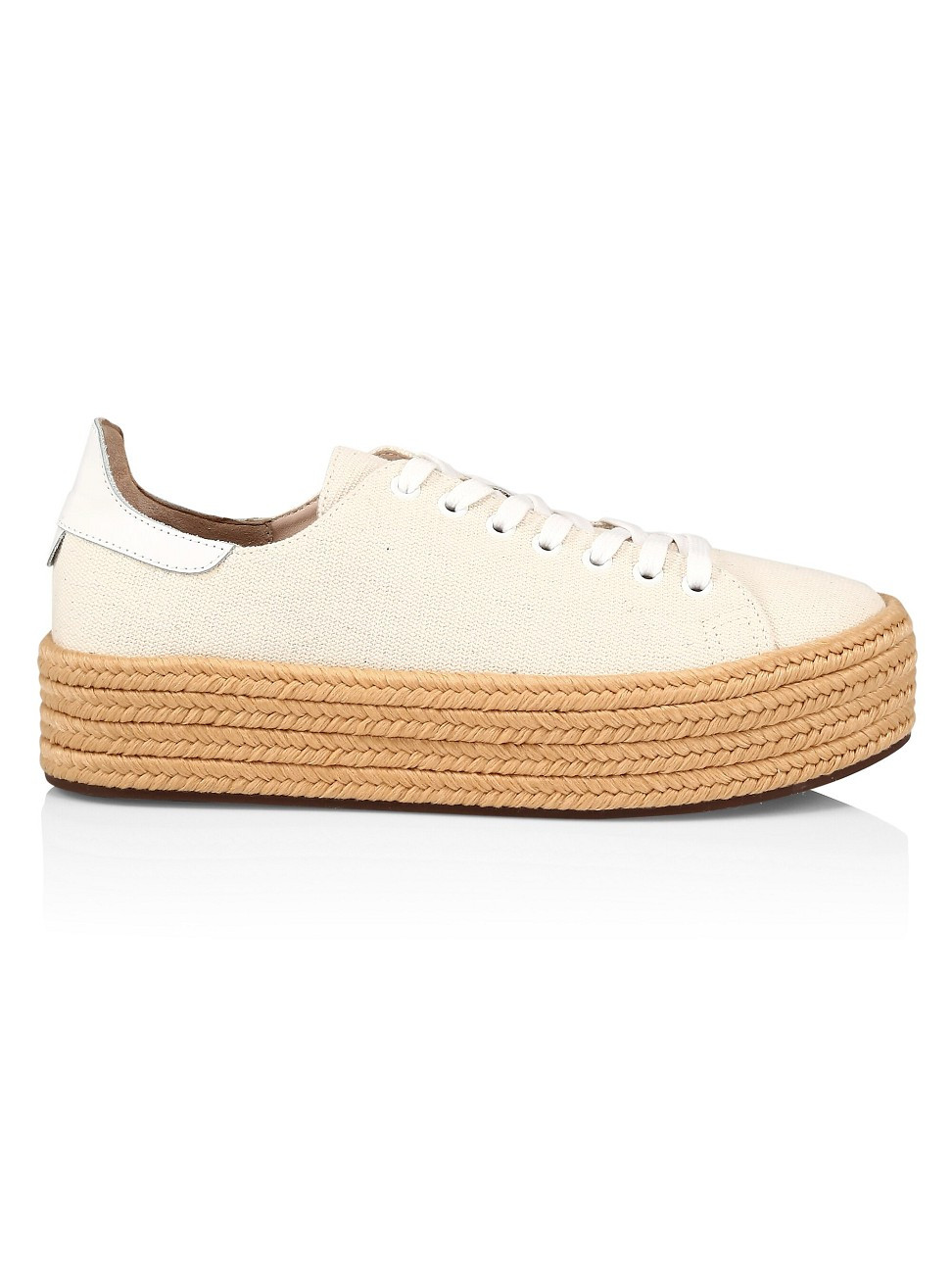 Schutz Women's Clover Canvas Espadrille Flatform Sneakers - White - Size 9 | Saks Fifth Avenue