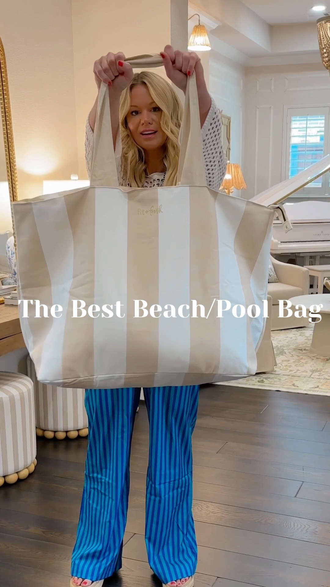 The best beach or pool bag!!! ￼ They are huge