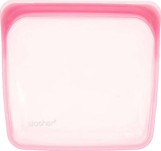 Stasher Reusable Silicone Storage Bag, Food Storage Container, Microwave and Dishwasher Safe, Lea... | Amazon (US)