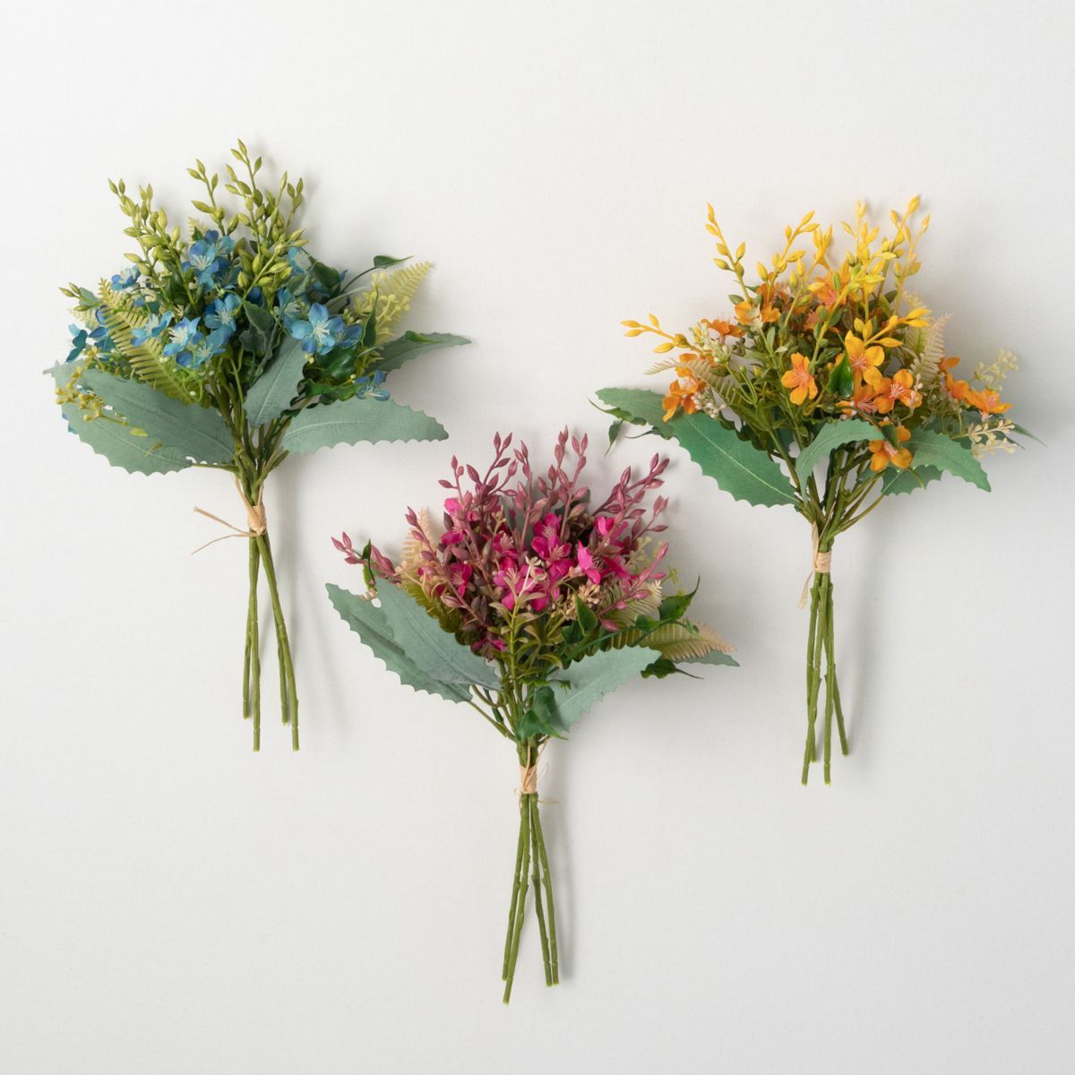 15.5"H Sullivans Spring Bright Flowering Bushes Set of 3, Multicolor | Target