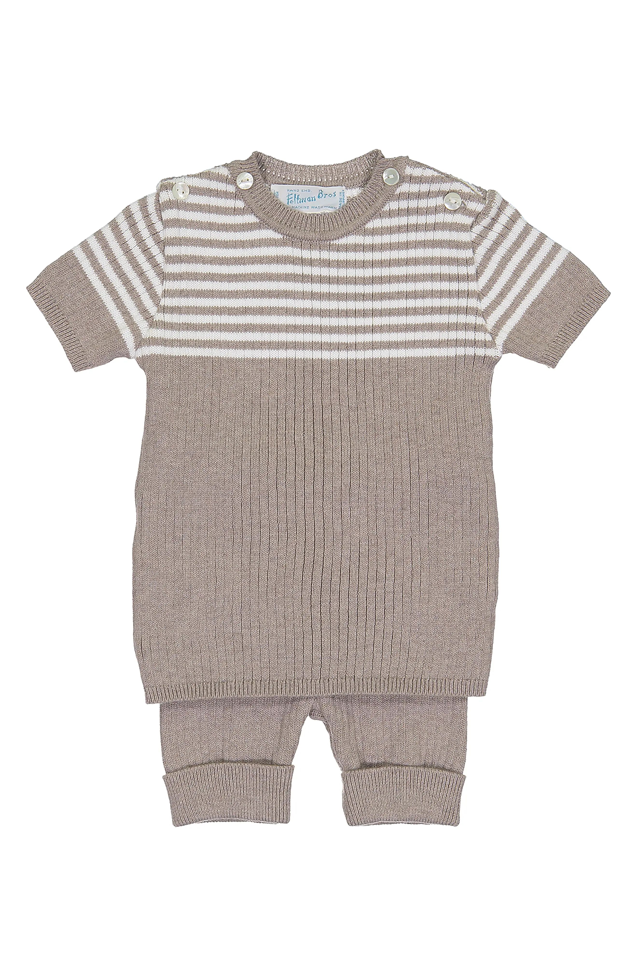 Infant Boy's Feltman Brothers Knit Sweater & Shorts Set | Nordstrom