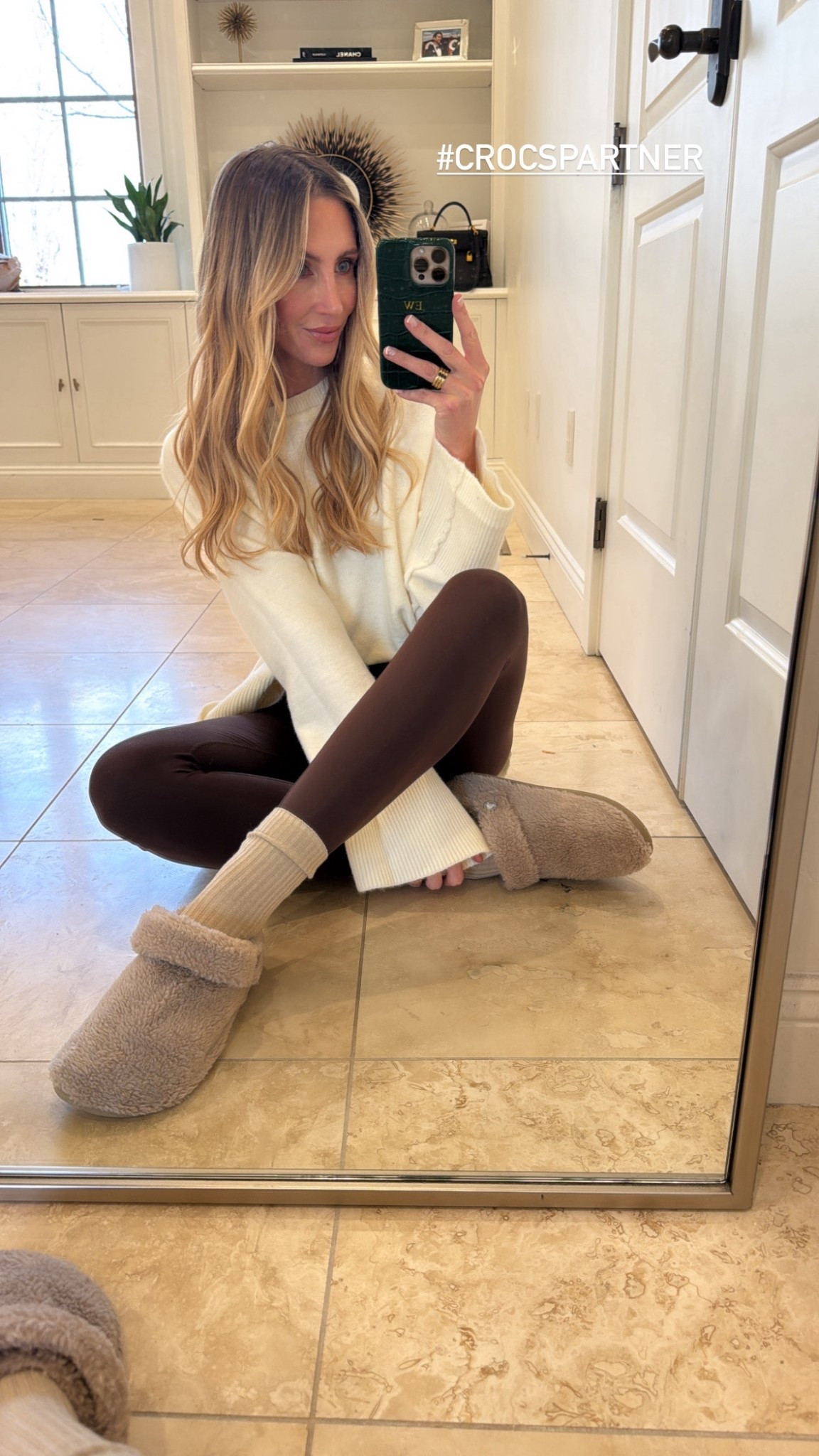 #CrocsPartner These are my new go-to house shoes from Crocs because they are unbelievably cute and comfortable. I reach for them every morning and honestly forget I am even wearing shoes. They're that comfy! @crocs 