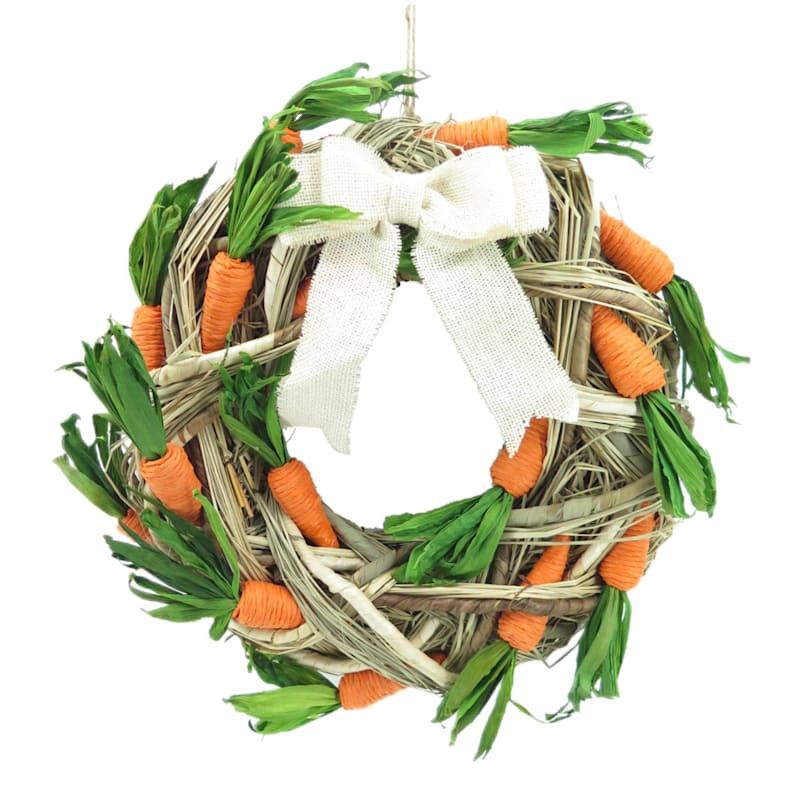 Easter Carrot Wreath, 18" | At Home