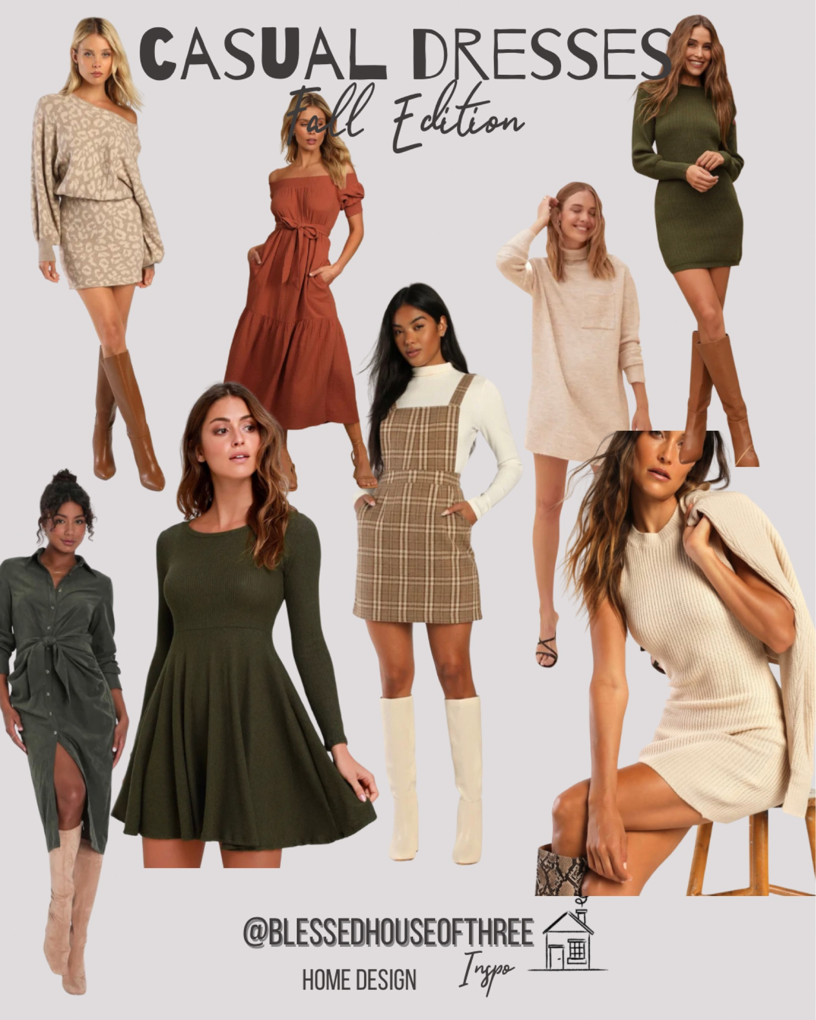 Love these affordable casual dresses

#minidress #falldress #womendress #leoparddress #plaiddress #fallfashion #olivegreendress #rustorangedress



#LTKstyletip