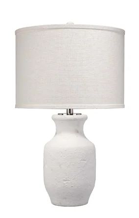 Jamie Young Company Gilbert Table Lamp In Textured Matte White Cement | Wayfair North America