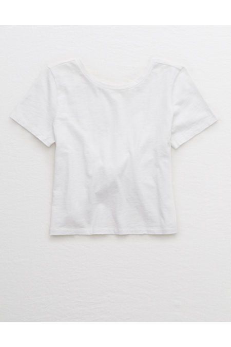 Aerie Distressed Twist Back T-Shirt | American Eagle Outfitters (US & CA)