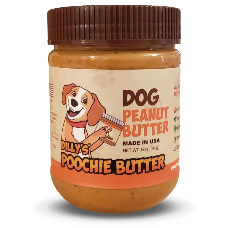 Dog Peanut Butter - Healthy Dog Treat's - Poochie Butter 12oz - Single | Walmart (US)