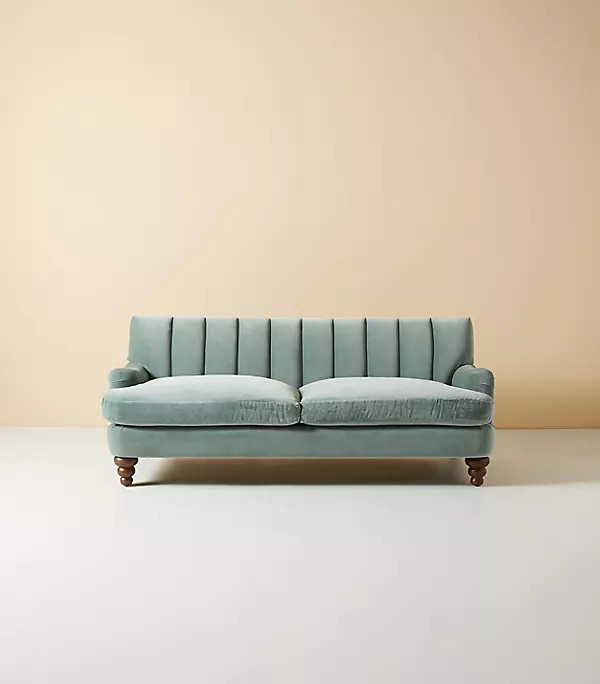 Channel Tufted Two-Cushion Sofa | Anthropologie (US)