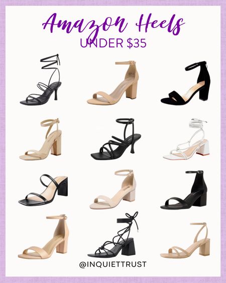 Complete your look with these stylish neutral heels from Amazon that are under $35!
#affordablefinds #shoeinspo #springfashion #outfitinspo

#LTKshoecrush #LTKSeasonal #LTKstyletip
