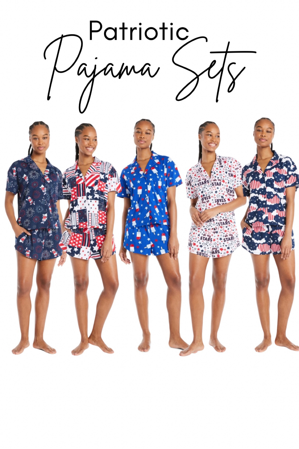 So many cute prints for 4th of July and Memorial Weekend! Walmart pajama sets! And under $30!
#womenspajamaset #softpjs #4thofjulyoutfit #cutepjset #matchingset 

#LTKSeasonal #LTKGiftGuide #LTKFindsUnder50