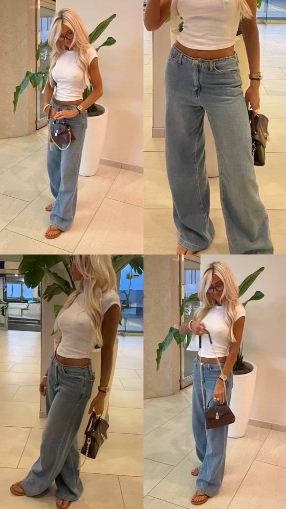 I’m 5’7 120 for reference.
Wearing a size 26 in these jeans and a size XS in the top