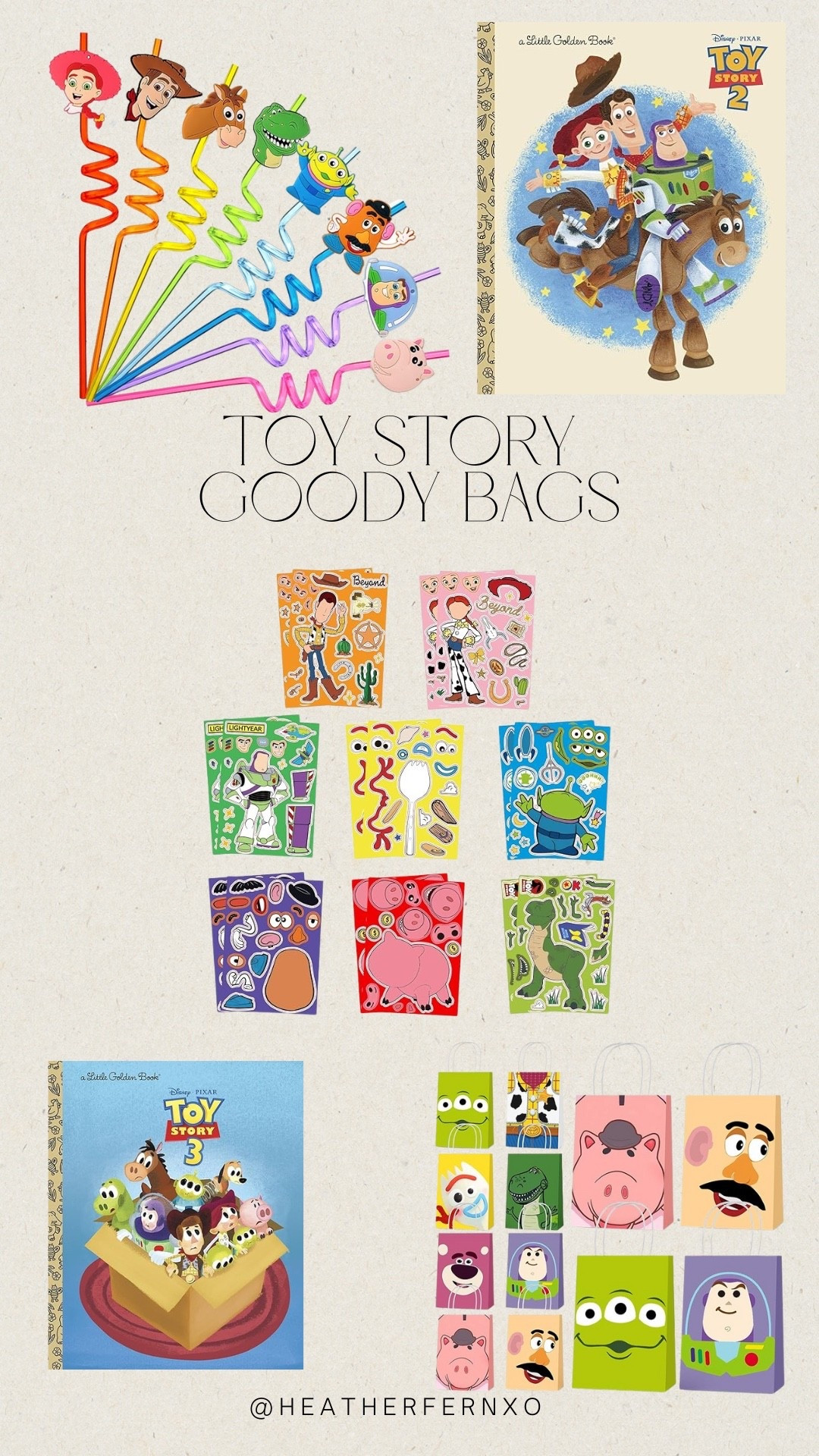 Everything we put in our Toy Story party goody bags. Every kid got a straw, sticker page and a book. 

#LTKKids #LTKParties #LTKBaby