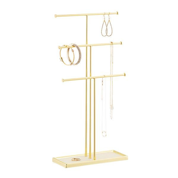 Umbra Gold Tribeca Necklace Stand | The Container Store