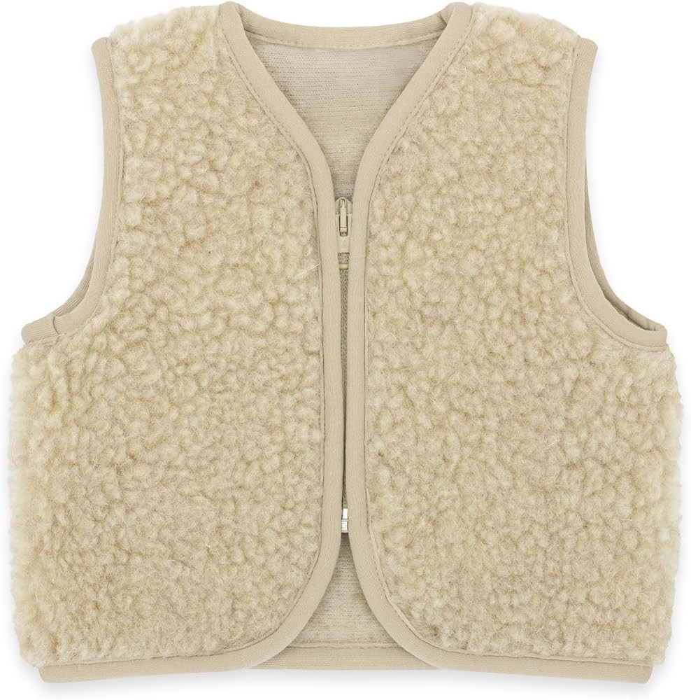 emma & noah Merino Teddy Vest for Children, Soft Wool Vest Made of 100% Merino Wool, Breathable &... | Amazon (DE)