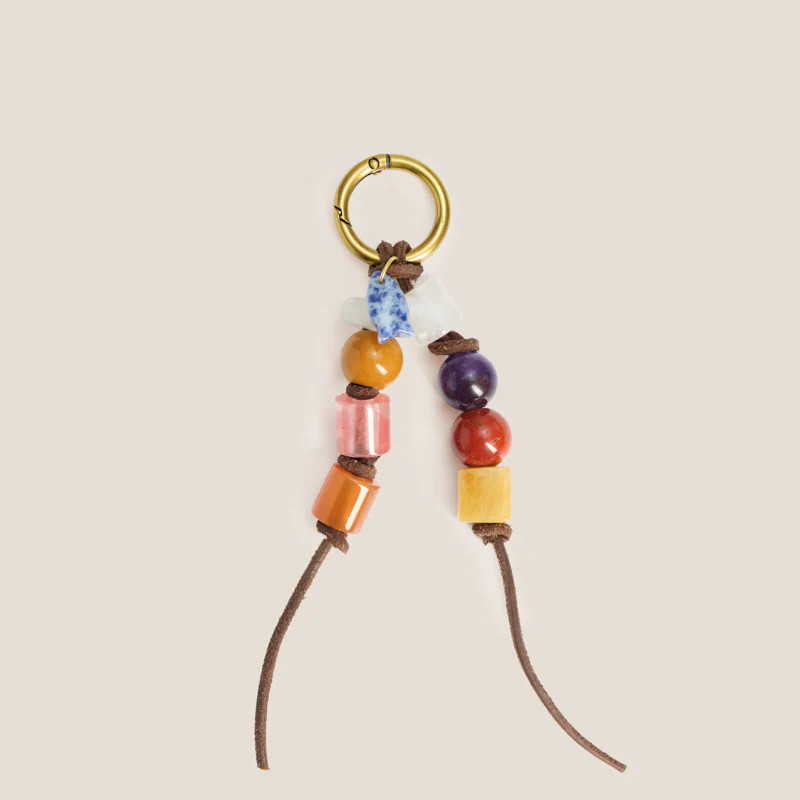 Muted Multi Beads Bag Charm | Parker Thatch