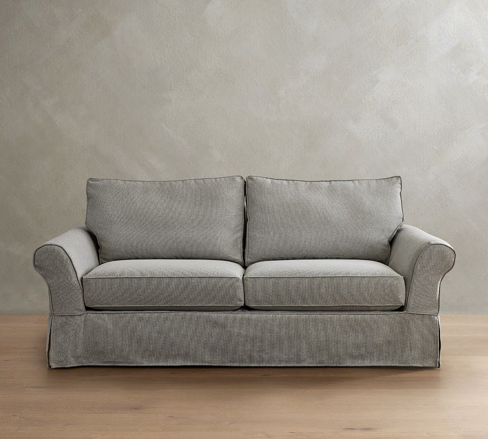 PB Comfort Roll Arm Slipcovered Sofa (68"-120") | Pottery Barn (US)