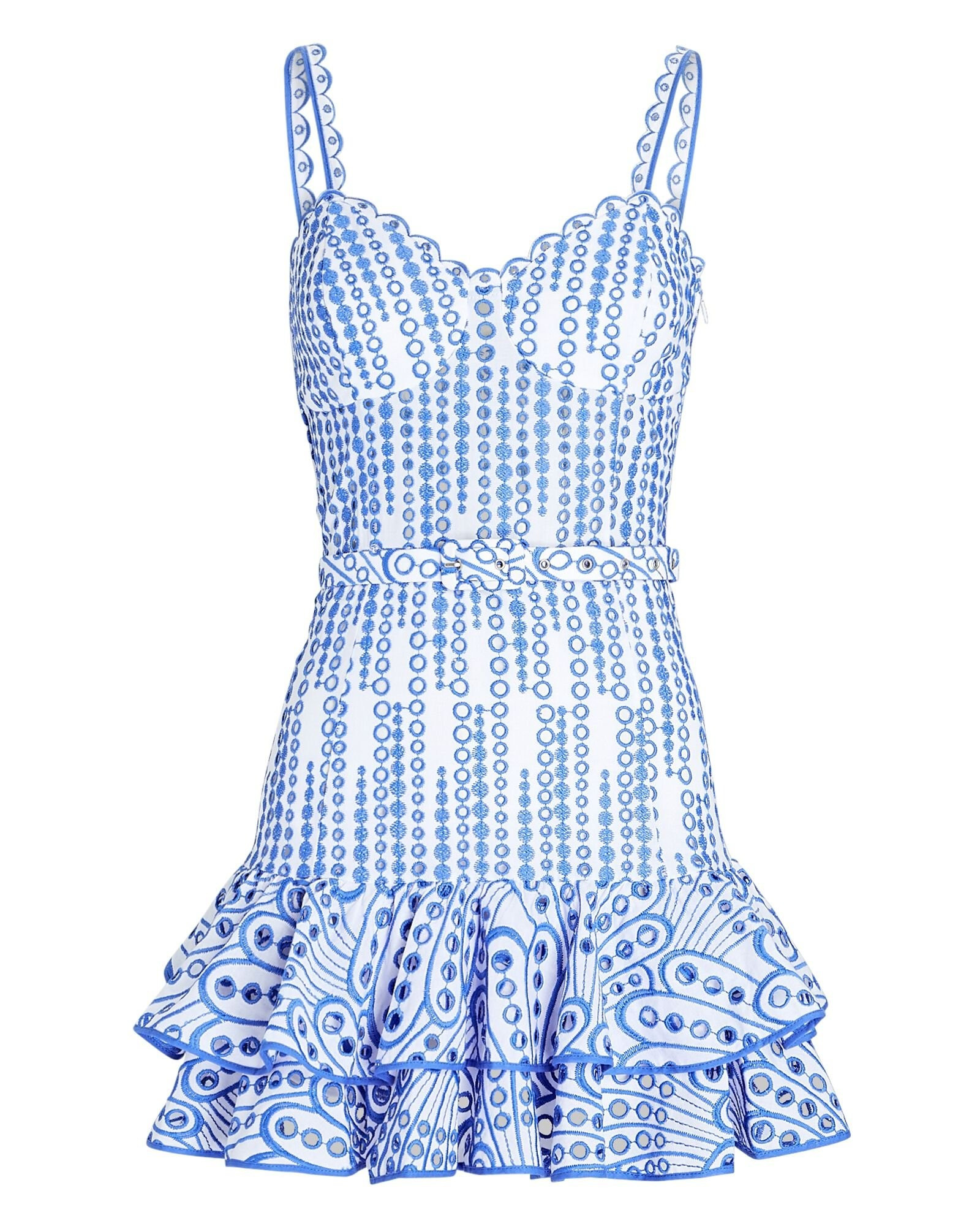Marianne Eyelet Bustier Mini Dress | INTERMIX