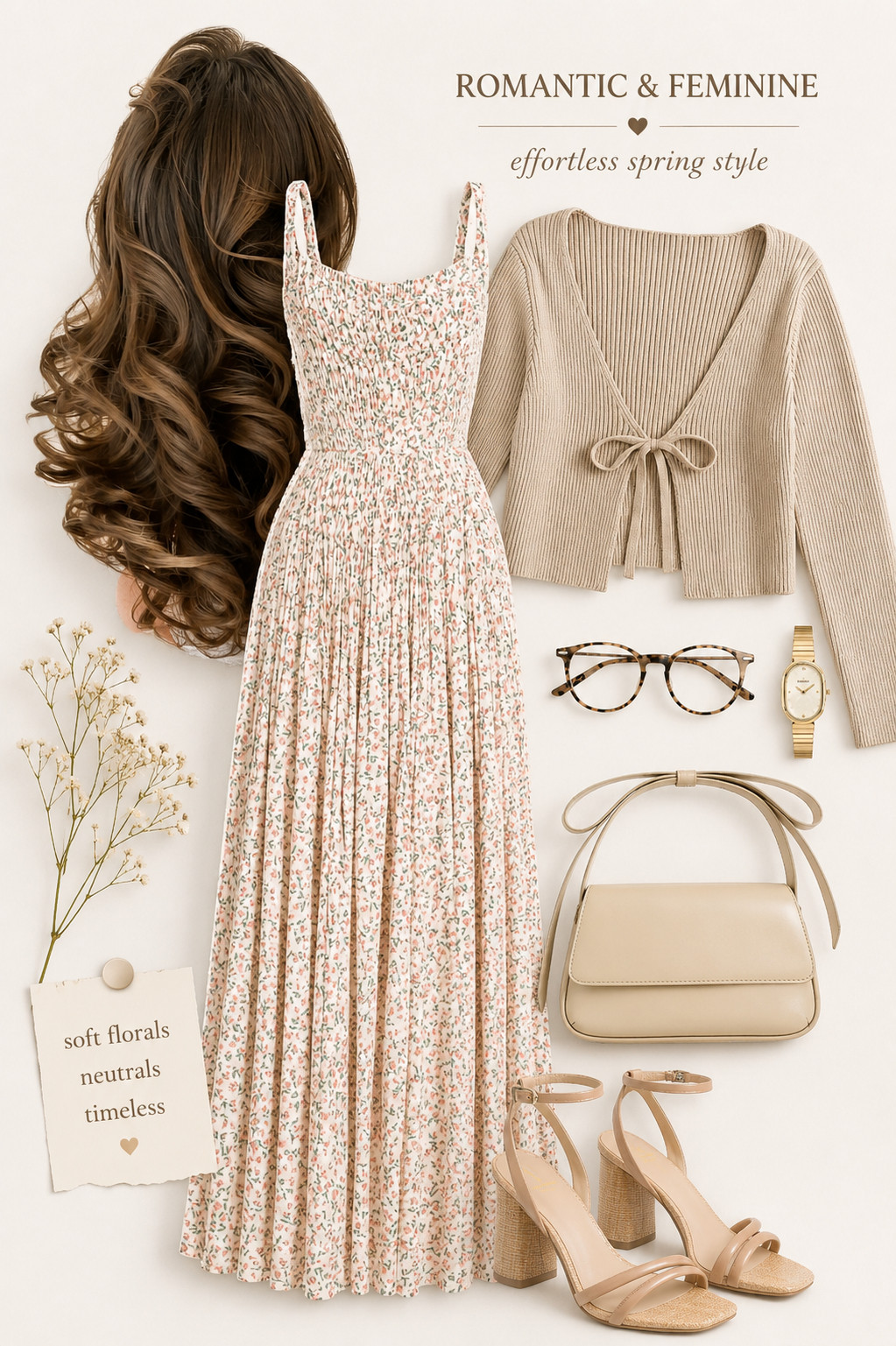 Romantic & Feminine Spring Outfit Ideas 🌸

Soft florals, delicate neutrals, and timeless accessories create the ultimate romantic spring outfit aesthetic. This dreamy floral maxi dress paired with a cozy knit cardigan and neutral heels is perfect for brunch dates, spring weddings, garden parties, baby showers, or effortless everyday elegance. Feminine fashion never goes out of style — especially when paired with soft textures and chic neutral accessories. ✨🤍

#RomanticStyle #FeminineFashion #SpringOutfitIdeas #SoftGirlStyle #NeutralFashion #FloralDress #SpringFashion #ElegantStyle #ChicOutfits #MaxiDressStyle #FashionInspo #ClassyStyle #SpringAesthetic #NeutralOutfit #PrettyOutfits #TimelessFashion #CottagecoreStyle #RomanticFashion #LTKFashion #SoftStyle 

 #LTKdayinmylife #LTKootd