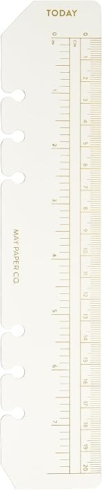 A5 Today Page Marker Planner Ruler for A5 Filofax, LV GM agenda 6 ringed agendas (Gold Foil) | Amazon (US)