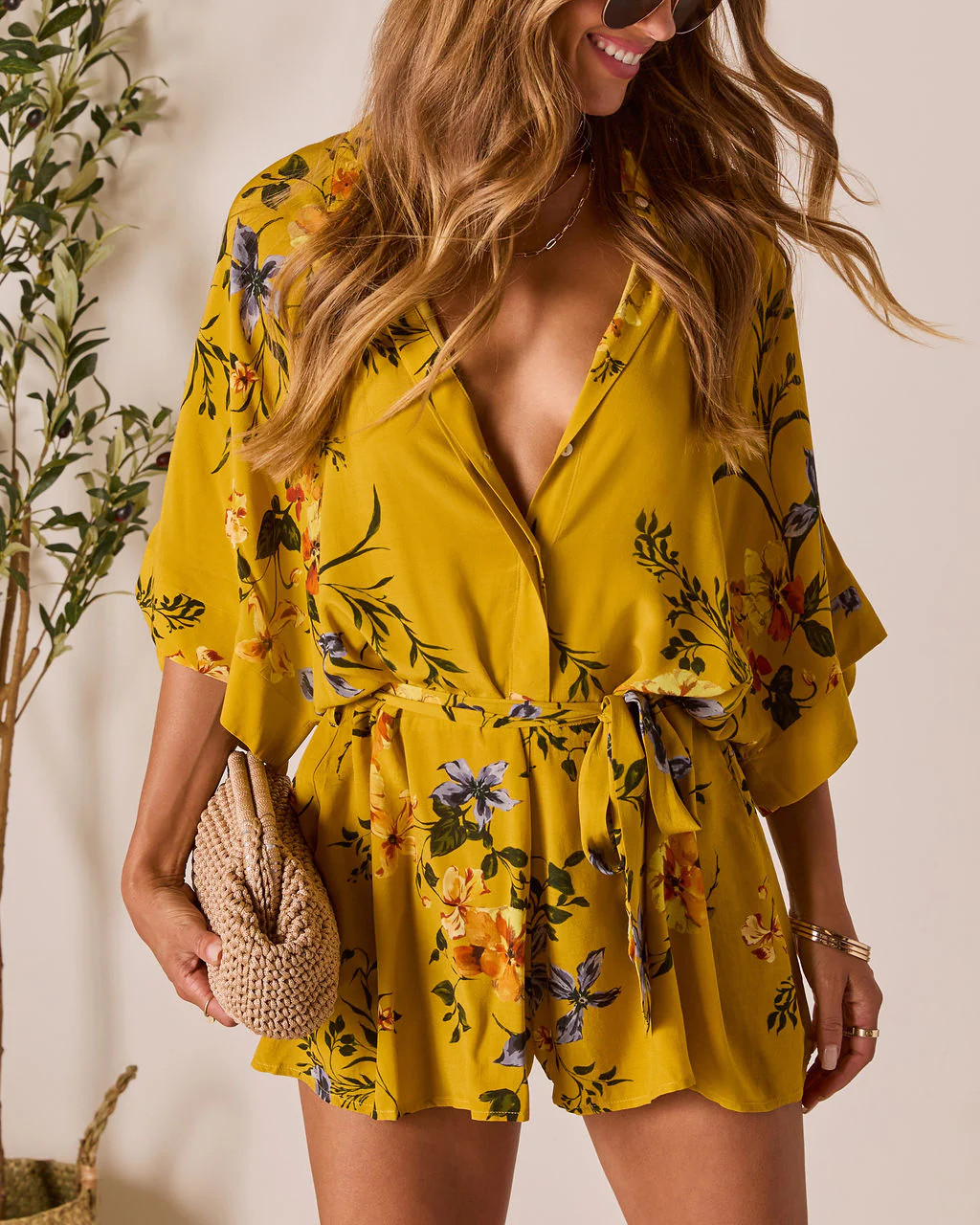 Nakita Waist Tie Romper | VICI