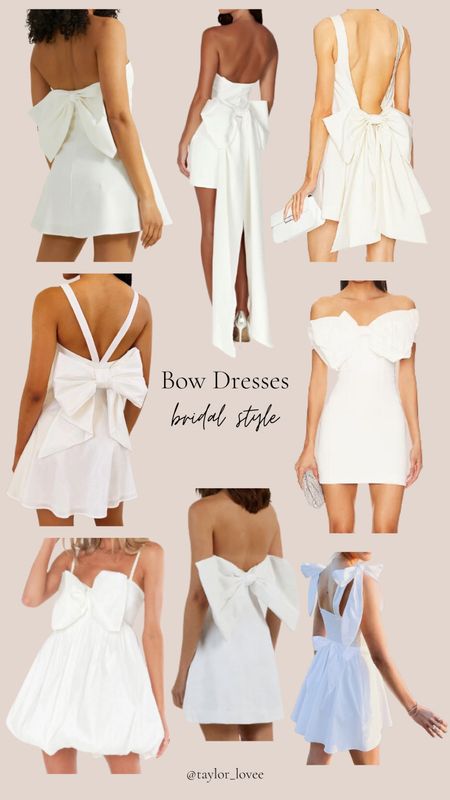 Bow Dresses

Bridal Outfits, Bridal Dresses, Mini Dress, Bow Dress, Engagement Photo Dress, White Dress

#LTKstyletip #LTKwedding #LTKSeasonal