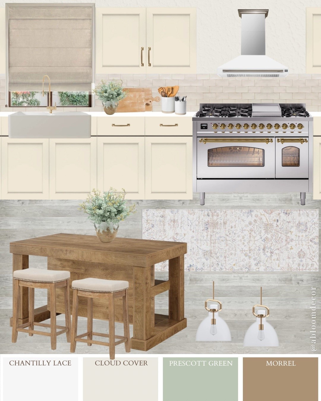 Bright Cream Kitchen Collage Inspiration

#LTKHome