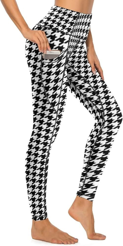 Cerburny High Waisted Exercise Yoga Pants with Pockets Workout Leggings for Women Running Pants | Amazon (US)