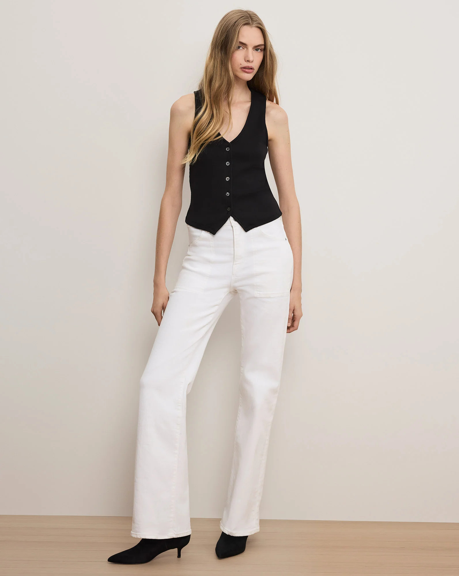 Crosbie Slim Wide-Leg Jean | Veronica Beard