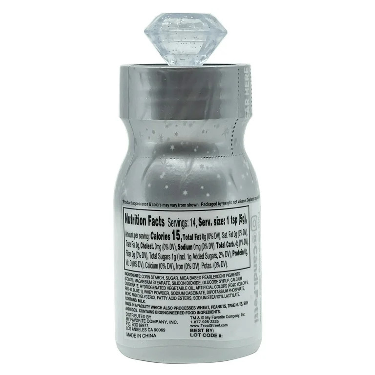 CandiFetti Edible D\u00e9cor Silver Sparkle Dust, 2.47 oz - Walmart.com | Walmart (US)