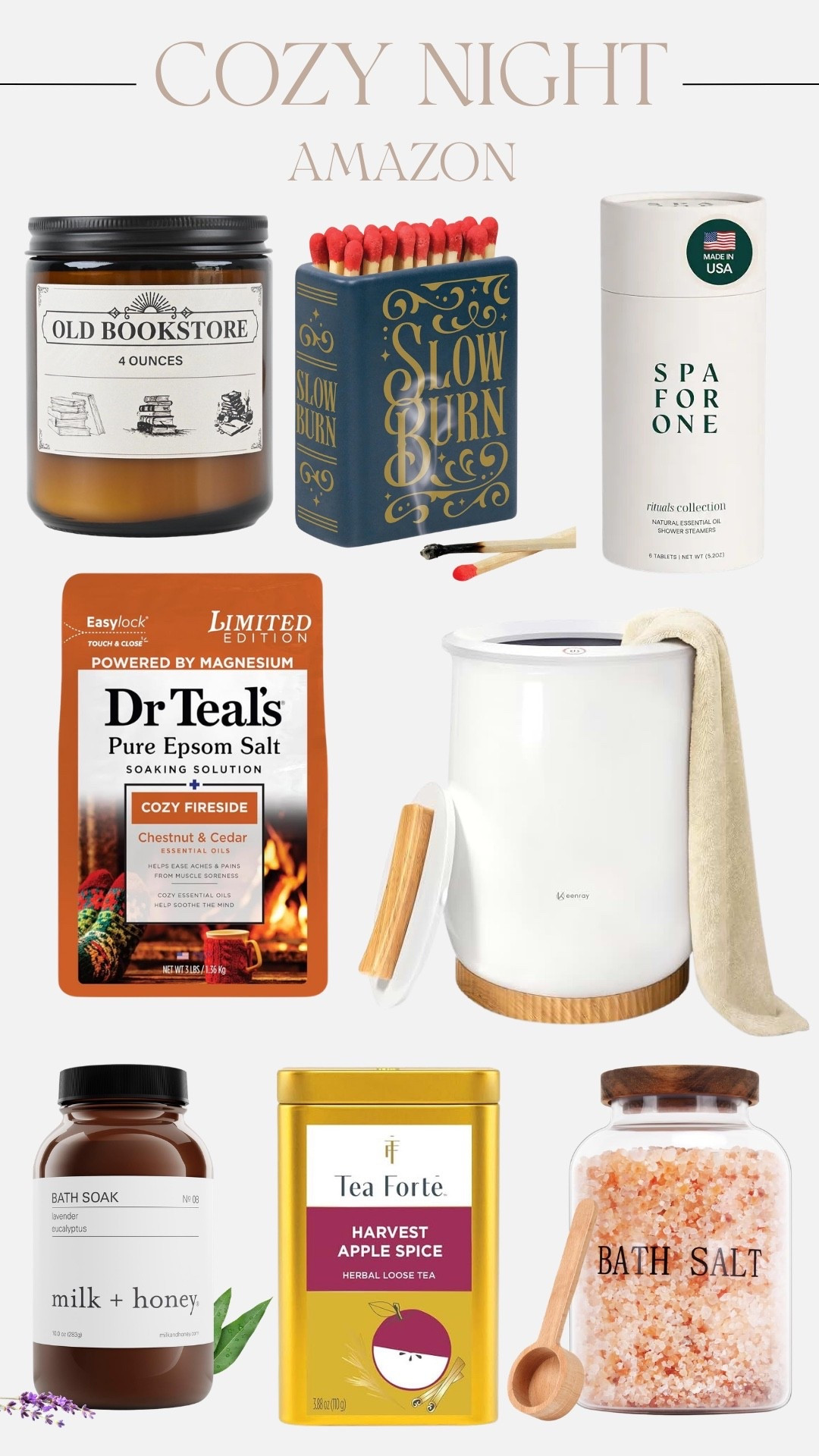 Cozy nights are calling 🤎 A few Amazon finds that make staying in feel extra cozy. From warm baths to candlelight and a cup of tea.

cozy home, Amazon finds, cozy night, self care, fall favorites, home essentials

#LTKselfcare #LTKSeasonal #LTKHome