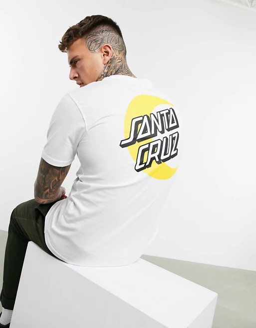 Santa Cruz – T-Shirt aus Bio-Baumwolle mit Mond-Design in Weiß | ASOS (Global)