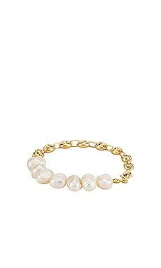Adina's Jewels Mariner X Freshwater Pearl Bracelet in Gold from Revolve.com | Revolve Clothing (Global)