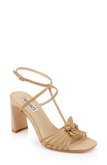 Badgley Mischka Collection Debora Ankle Strap Sandal in Reed Leather at Nordstrom Rack, Size 7 | Nordstrom Rack
