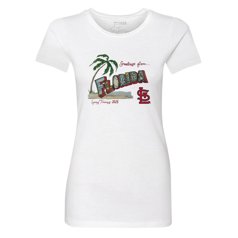 St. Louis Cardinals Tiny Turnip Women's Spring Training 2025 T-Shirt - White | Fanatics