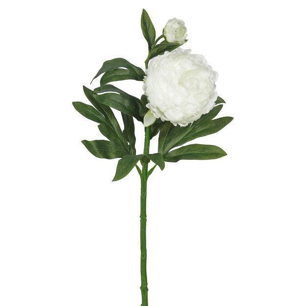 Artificial Peony x 2 (Pk/3) Cream - Vickerman | Target