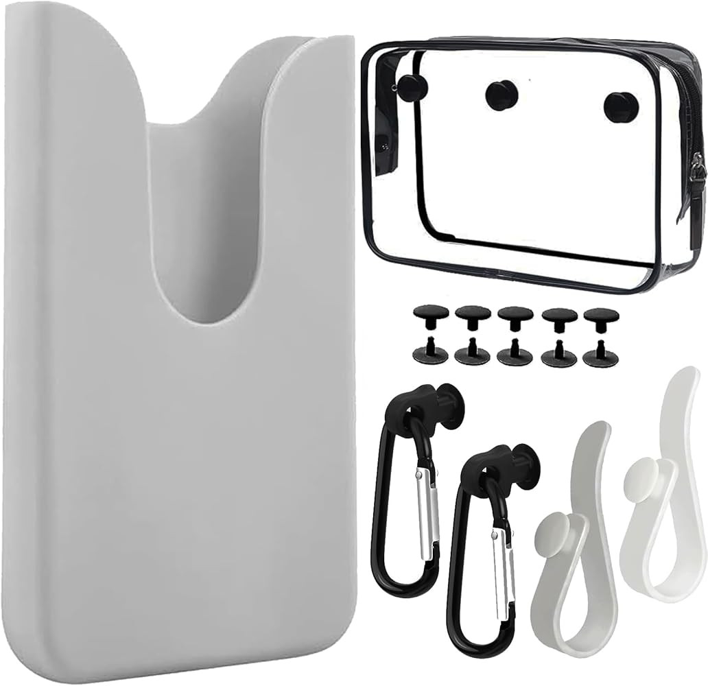 6 Packs Bogg Bag Accessories, Bogg Bag Phone Holder, Clear Inserts Pouch, 2 PCS Hooks and 2 PCS K... | Amazon (US)