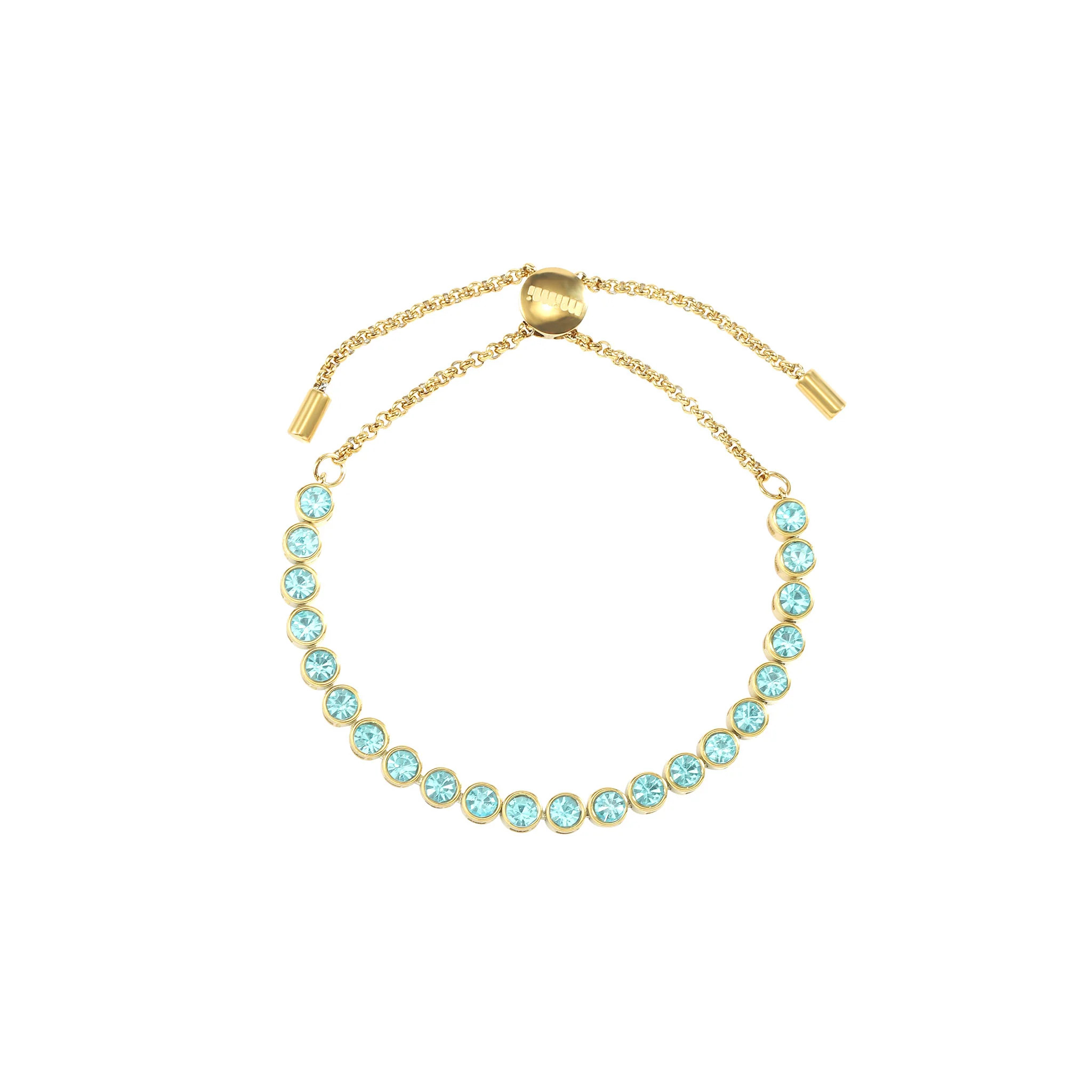 Tomi Gold Turquoise Tennis Bracelet | Bijoux De Mimi