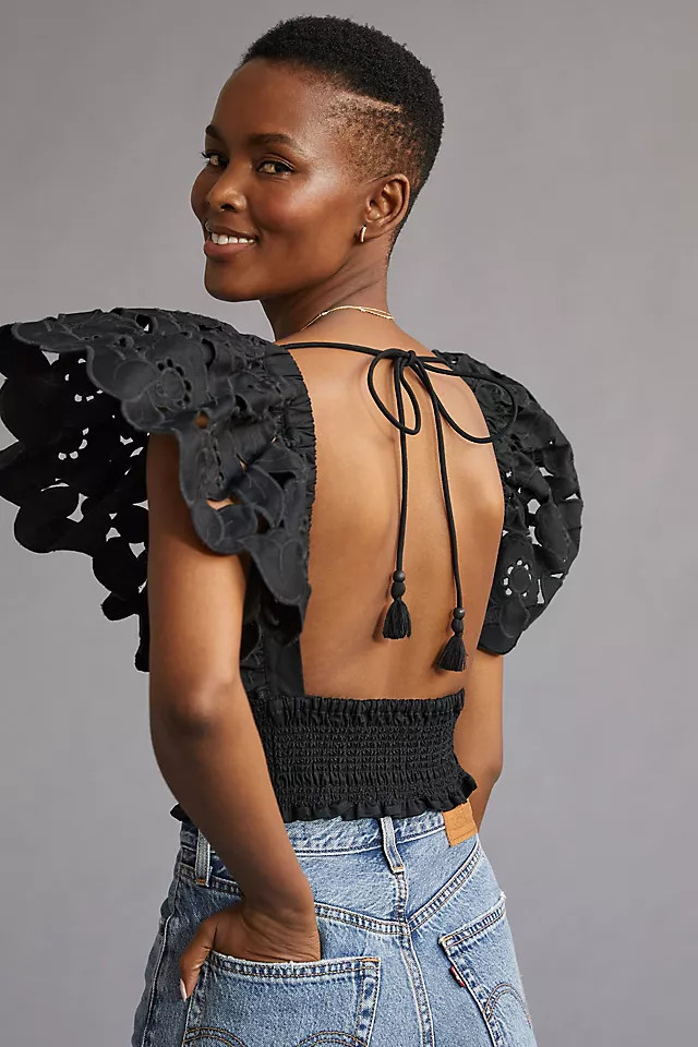 Hope For Flowers Open-Back Blouse | Anthropologie (US)