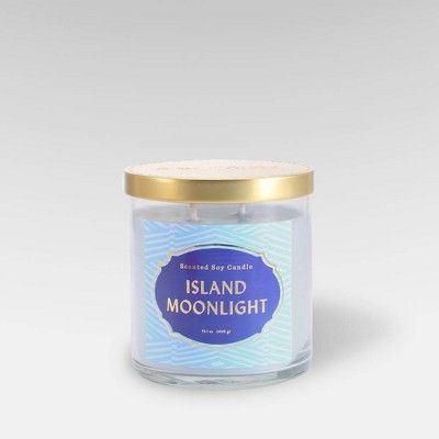 15.1oz Lidded Glass Jar 2-Wick Candle Island Moonlight - Opalhouse&#8482; | Target