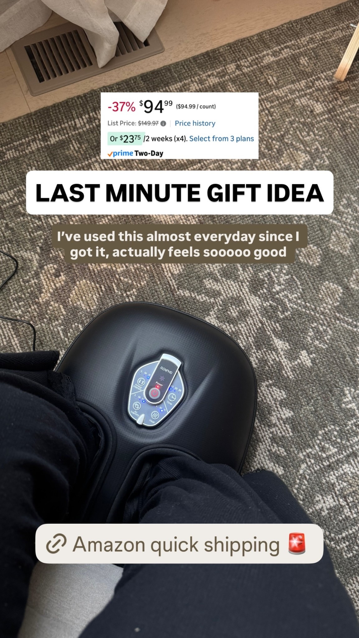 LAST MINUTE GIFT IDEA I’ve used this almost everyday since I got it, actually feels sooooo good