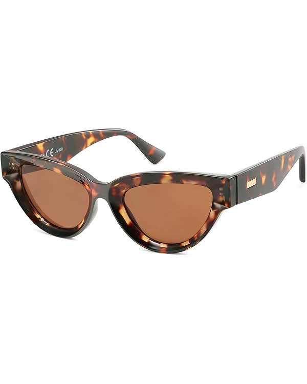 SOJOS Retro Polarized Cat Eye Sunglasses Womens Vintage Shades Trendy Stylish Sunnies SJ2331A | Amazon (US)