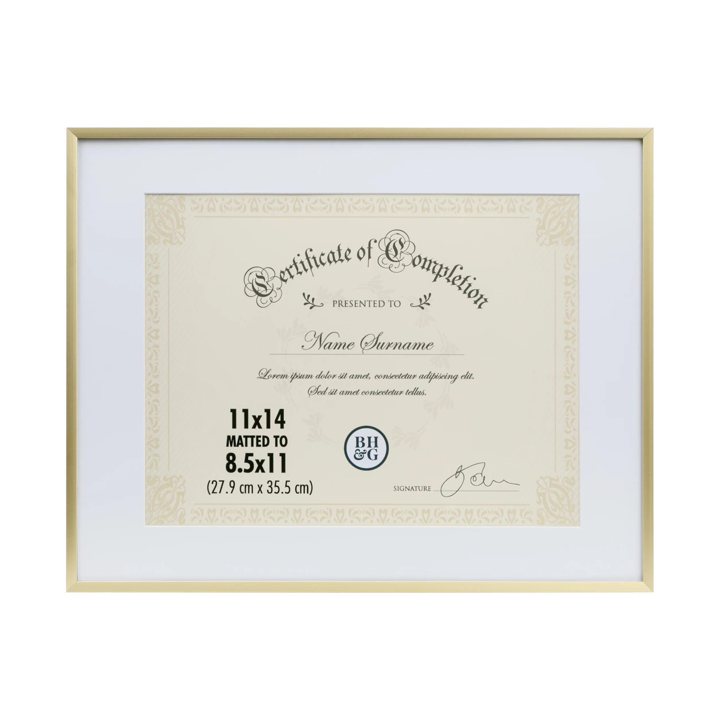 Better Homes and Gardens Thin Gold Document Frame | Walmart (US)