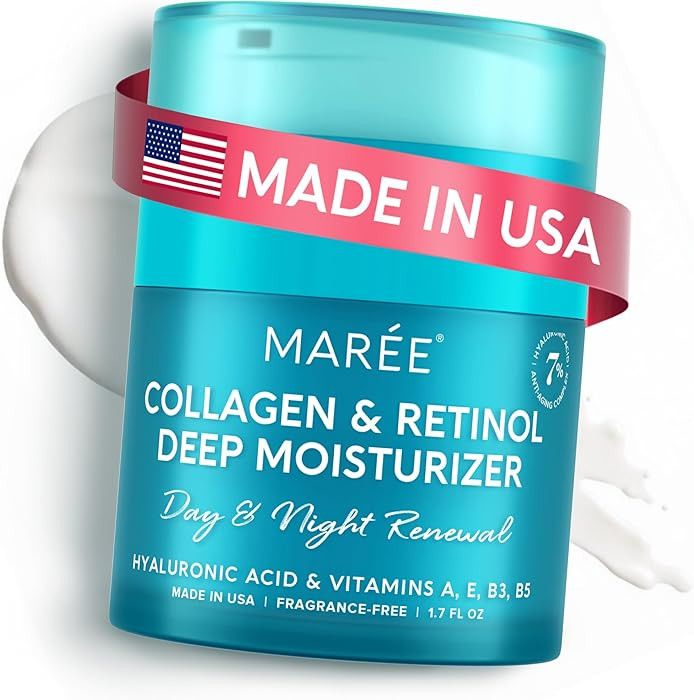 MAREE Face Moisturizer Retinol Cream for Face - Daily Wrinkle Cream for Women - Anti Aging Face C... | Amazon (US)