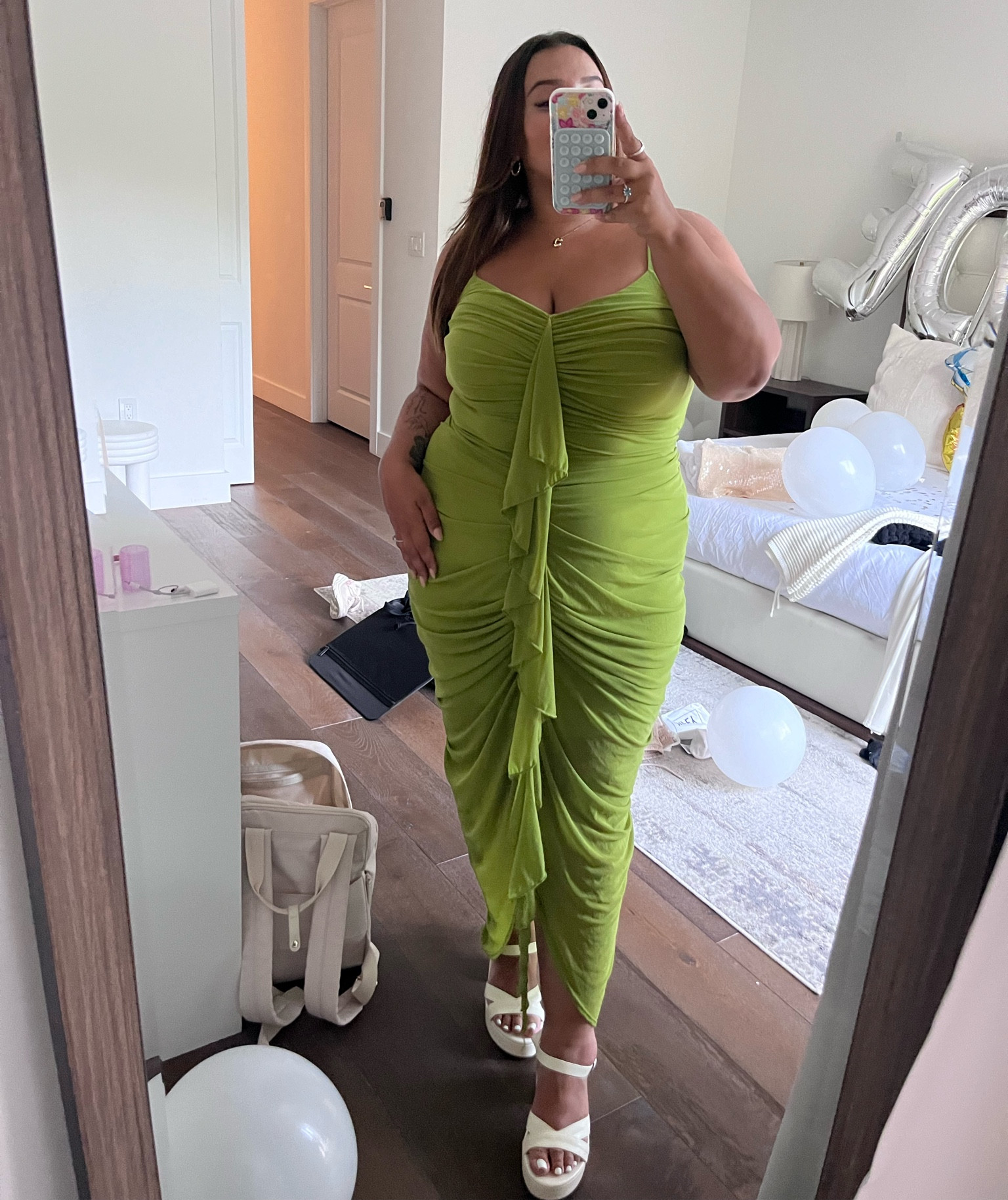 Green ruffle dress shein 

#LTKFindsUnder50 #LTKPlusSize #LTKSeasonal