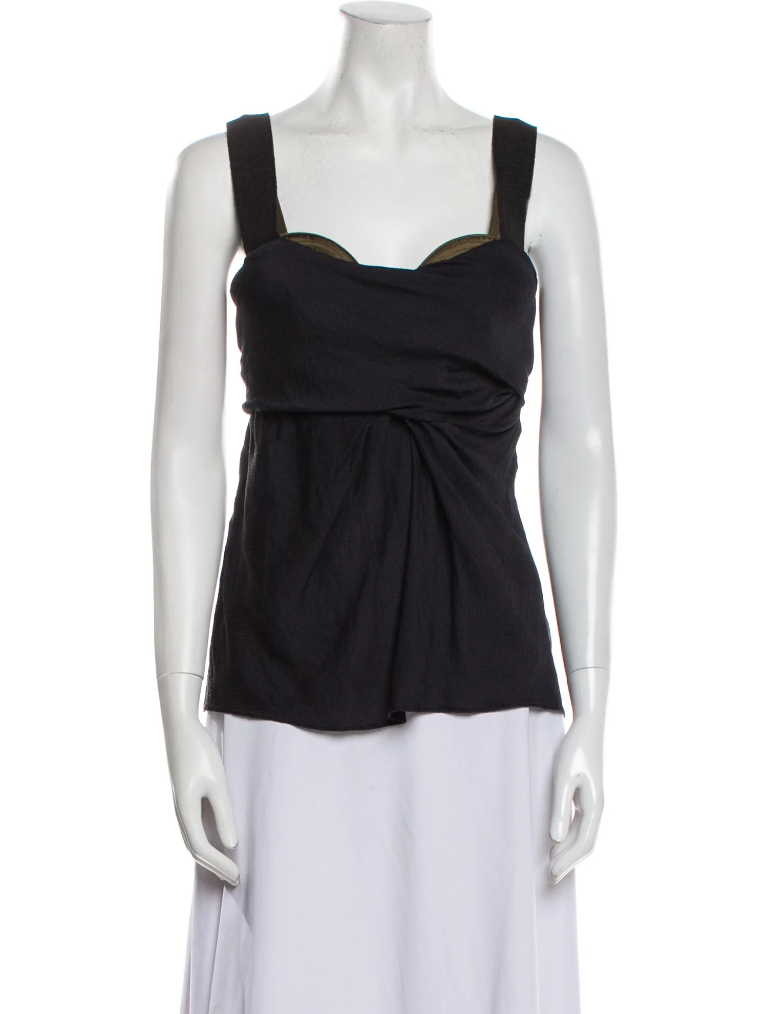 Square Neckline Sleeveless Top | The RealReal